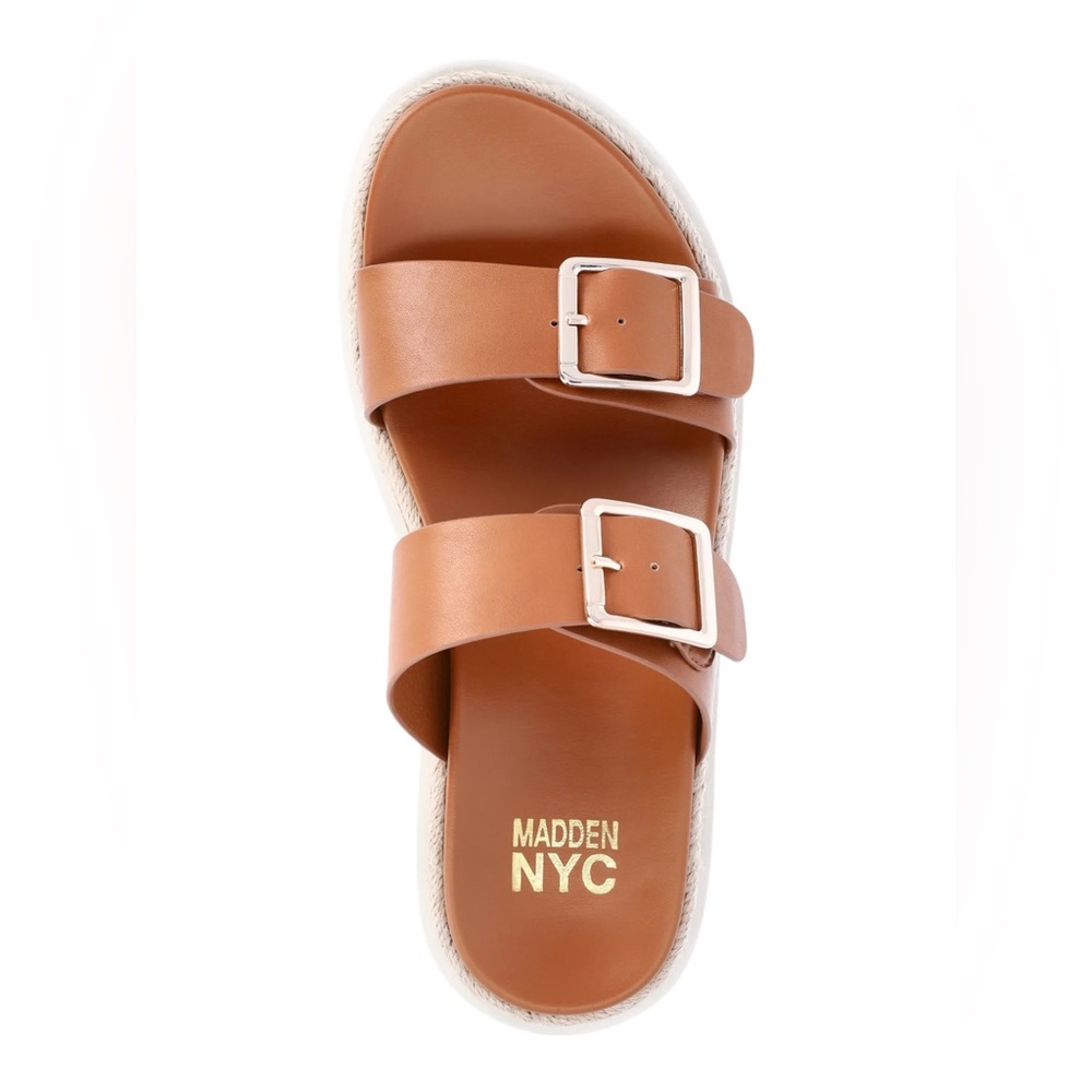 Women's Brown Double Strap Sandals